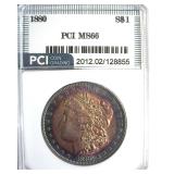 1880 Morgan MS66 LISTS $2000