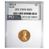 1974-S Cent PR70 DCAM RD LISTS $10000