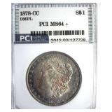 1878-CC Morgan MS64+ DMPL LISTS $6000