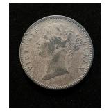 1840 Indian British 1 Rupee Silver XF