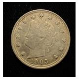 1905 Liberty Nickel AU