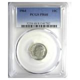 1964 Dime PCGS PR68