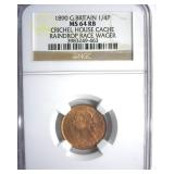 1890 1/4P NGC MS64 RB Great Britain