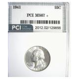 1941 Quarter MS67+ LISTS $1000