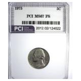 1975 Nickel MS67 FS LISTS $2500