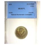 1975 20 Kopeks NNC MS66 PL Russia