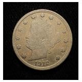1912-S Liberty Nickel F+