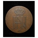 1810 German States 2 Pfennig XF+