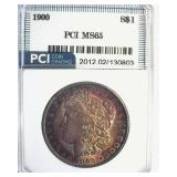 1900 Morgan PCI MS65 Purple at the Rim