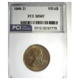 1980-D Susan B Anthony MS67 LISTS $475