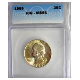1959 Quarter ICG MS66