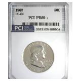 1962 Franklin PR69+ DCAM LISTS $3850 IN 69 DC