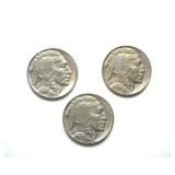 1936 1937x2 Nickel BU 3 Pc Buffalo Lot