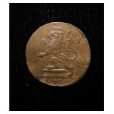 1787 German States 1/2 Pfennig AU/UNC