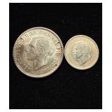 WW2 .925 Silver Ch BU Struck by US Mint 2pcs