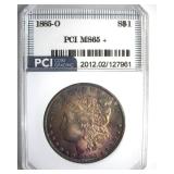 1885-O Morgan PCI MS65+ Terrific Toning