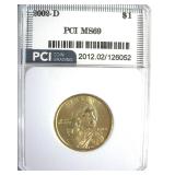 2002-D Sacagawea $ MS69 LISTS $250 IN 68