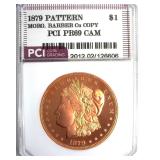1879 Pattern Dollar PCI PR69CAM Mor/Barber Cu Copy