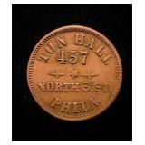 1863 Civil War Token Ch UNC