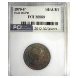 1979-P Far Date SB Anthony MS68 LISTS $6500+
