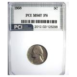 1958 Nickel MS67 FS LISTS $11000 IN 66+ FS