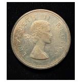 1958 South Africa 5 Shillings UNC Silver Crown