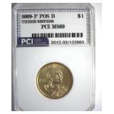 2009-P Pos B Sacagawea $ MS69 LISTS $600 IN 68