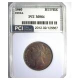 1840 Rupee PCI MS64 India