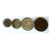 1903-1913 F-XF 4 COINS Early Canada is Undervalued