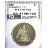 1836 Dollar PCI PR69 CAM Gobrecht Ni Copy