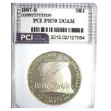 1987-S S$1 Constitution PCI PR70 DCAM