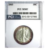 1942 Walking Liberty MS67 LISTS $650