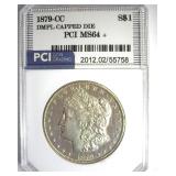 1879-CC Capped CC S$1 MS64+ DMPL LISTS $120000