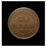 1863 Civil War Token UNC Millers Hair Invigorator