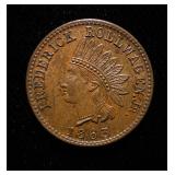1863 Civil War Token UNC+