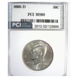 2005-D Kennedy MS68 LISTS $725
