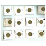 1883-1937 5C 12 Pc Liberty & Buffalo Nickel Lot