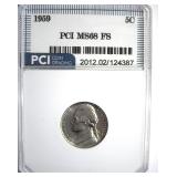 1959 Nickel MS68 FS LISTS $18000 IN 67+ FS
