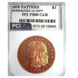1879 Pattern Dollar PCI PR69CAM Schoolgirl Cu Copy