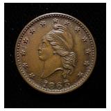 1863 Civil War Token Ch UNC