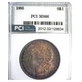 1885 Morgan MS66 LISTS $435
