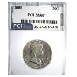 1963 Franklin MS67 LISTS $1550 IN 66+