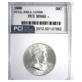 1960-D Franklin MS65+ FBL LISTS $450