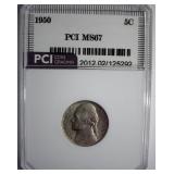 1950 Nickel MS67 LISTS $575