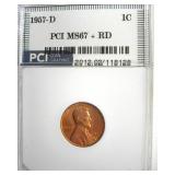 1957-D Cent MS67+ RD LISTS $6500