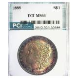 1888 Morgan MS66 LISTS$700