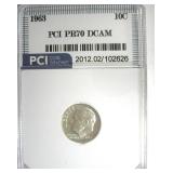 1963 Dime PR70 DCAM LISTS $200 IN 69 DC