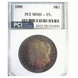 1889 Morgan MS65+ PL LISTS $1800