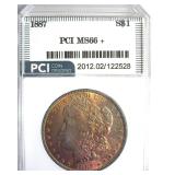 1887 Morgan MS66+ LISTS $850
