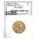 2013-D Pos A Sacagawea $ MS69 LIST $450 IN 68+